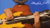 stupid_clay music animation guitar bass GIF