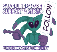 Support Follow Sticker by Doggygraphics