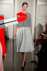 black and white pink GIF by fashgif