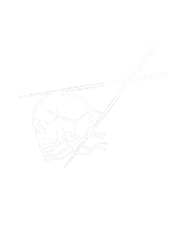 theluckyholland illustration design skull skeleton Sticker