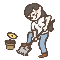 Flower Garden Sticker by Zaromatt