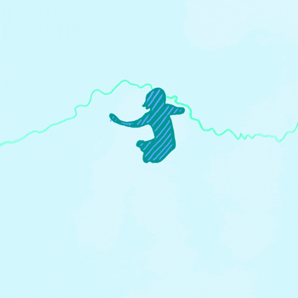 shanebeam animation wave surf surfer GIF
