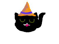 Cat Halloween Sticker