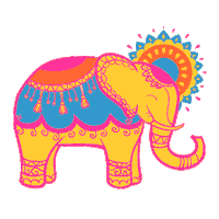 SonrisasdeBombay elefante sonrisasdebombay mumbaysmiles Sticker