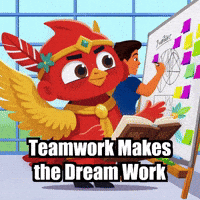 Teamwork Makes The Dream Work Success GIF by The Cardinal Virtue