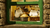 waving bake off GIF by Aardman Animations