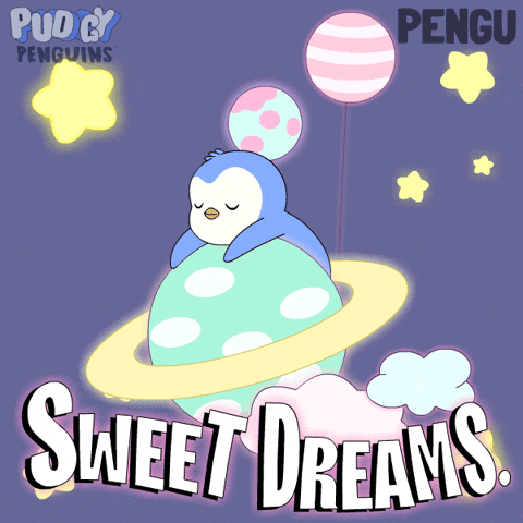 Good Night Sleeping GIF by Pudgy Penguins