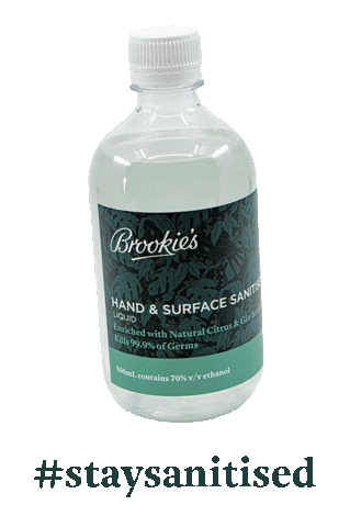 BrookiesGin giphyupload brookiesgin staysanitized staysanitised Sticker