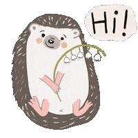 Hedgehog Hug Sticker by TOrZoNBorZ