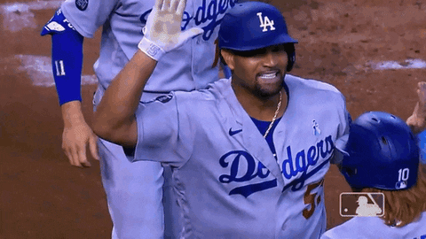 High Five Los Angeles GIF by MLB