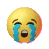 Sad 3D Sticker by Emoji