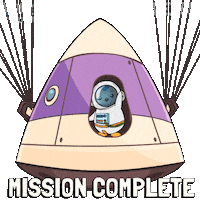 Landing To The Moon Sticker by Pudgy Penguins