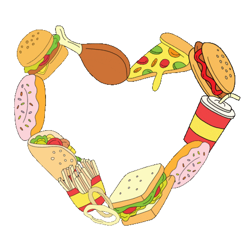 Heart Pizza Sticker by Lieblings-Stück