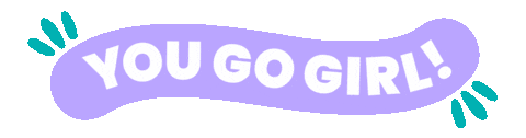 You Go Girl Huisstijl Sticker by Buro Eef  •  grafisch ontwerper