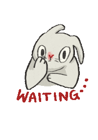 Bored Bunny Rabbit Sticker