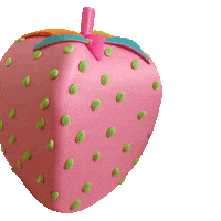 Pink Fruit Sticker