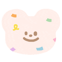 tinycho bear whitebear tinycho tinychostudio Sticker