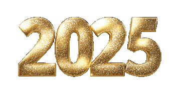 Happy New Year Gold Sticker