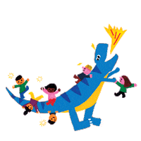 Kids Dino Sticker by allthings_hk