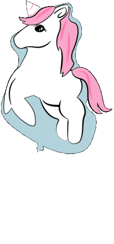 followuger agency unicorn balloon floatie Sticker