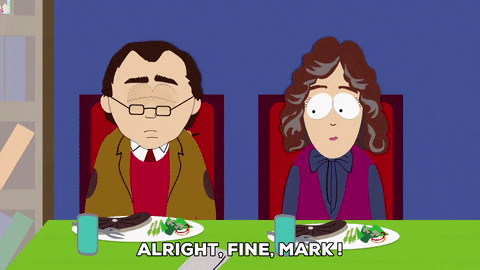 couple dinner GIF by South Park 