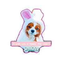 New Year Dogs Sticker