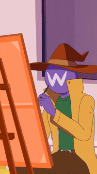 Artist Running GIF