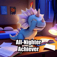 Late Night Study GIF by Divineasaur