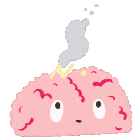 Lucas_FZY brain bad mood jpp cerveau Sticker