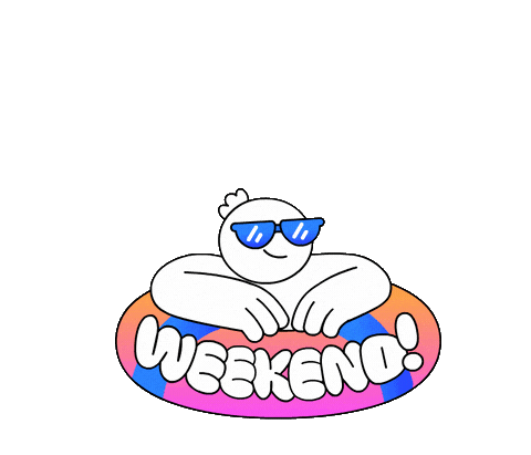Weekend Swim Sticker by TheLittleLabs