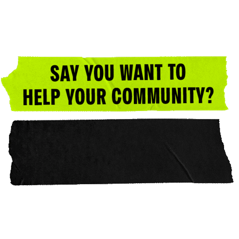 backtoaction giphyupload volunteer volunteering prove it Sticker