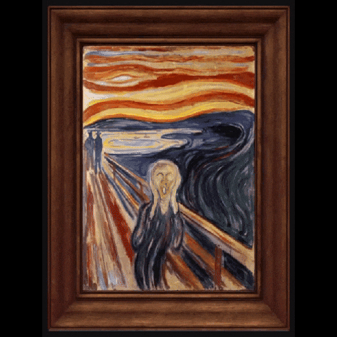 Van Gogh Scream GIF by ElmonX