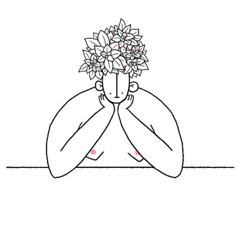 girl grow Sticker by carmelacaldart
