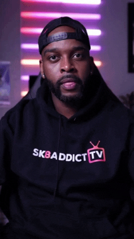 Sk8addictTV giphygifmaker excited hype cheering GIF