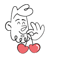 Cartoon Love Sticker