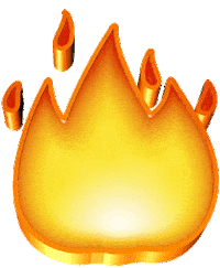 Fire Emoji Sticker by AnimatedText