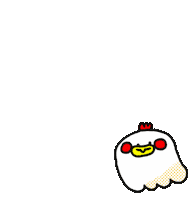Illustration Ghost Sticker by Huadabii