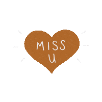 Miss You Hearts Sticker