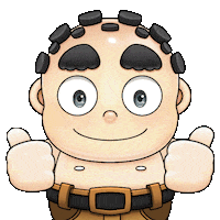 Happy Two Thumbs Up Sticker