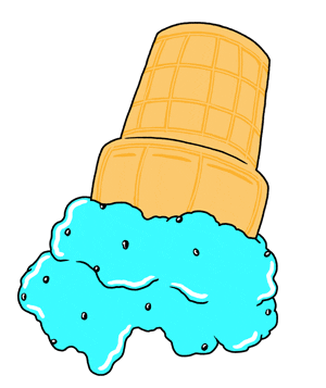ice cream cone hat Sticker by Studios Stickers