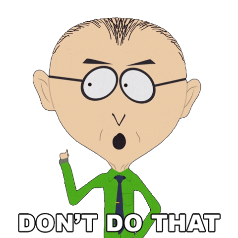 Mr Mackey Dont Do It Sticker by South Park