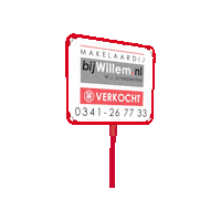bijWillem real estate house sold for sale Sticker
