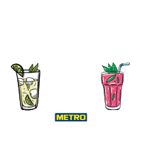 METRO_oesterreich cheers drinks metro metrooesterreich Sticker