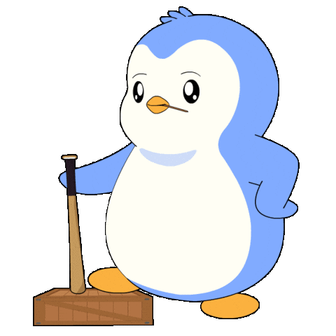 Angry Stay Away Sticker by Pudgy Penguins