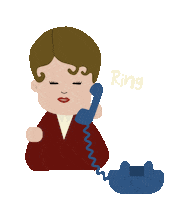 Ring Ring Ring Telephone Sticker