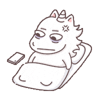 Stressed Out Wakeup Sticker by Creative Unicorn