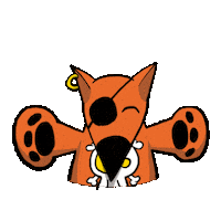 Kitsune Love Sticker by Pirates of Tokyo Bay