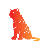 Illustration Tiger Sticker by diamondnplatinum