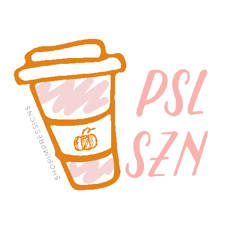 shopimpressions coffee fall latte psl Sticker