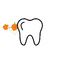 Halloween Teeth Sticker by @Toothlife